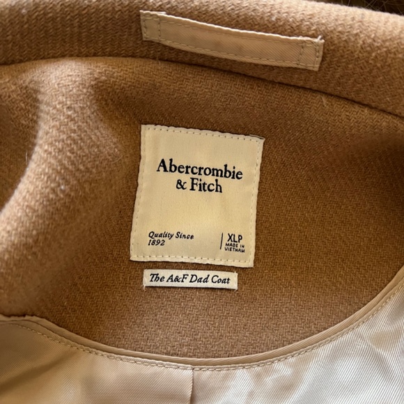 Abercrombie and Fitch XL wool-blend dad coat - Picture 7 of 7